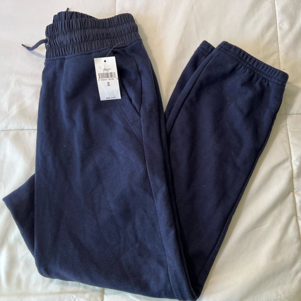 Gap Big Boys Cotton Navy Blue joggers NEW NWT